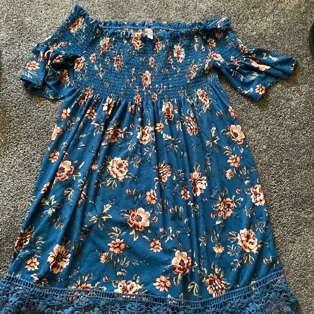 Off the shoulder floral dress